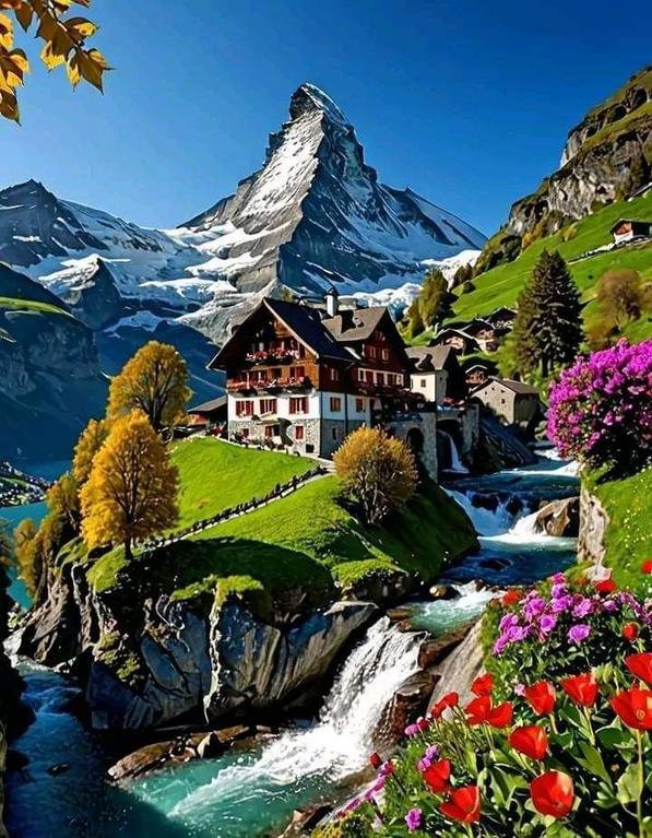سويسرا #جمال-الطبيعة