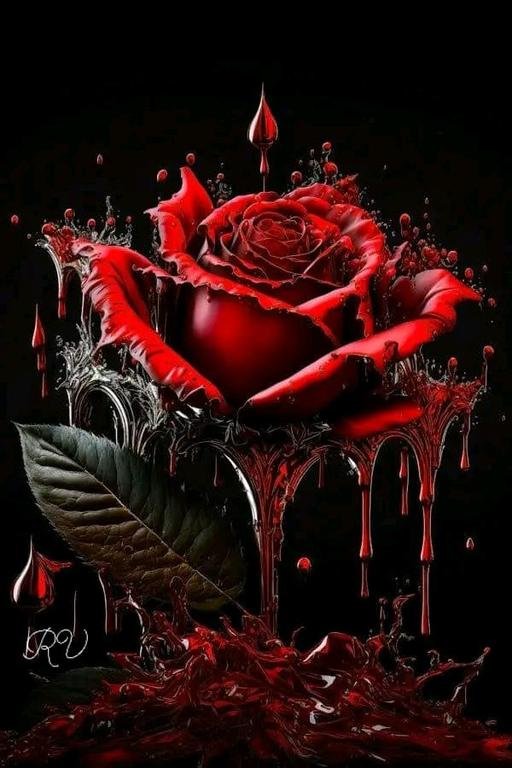 " الورد الأحمر...