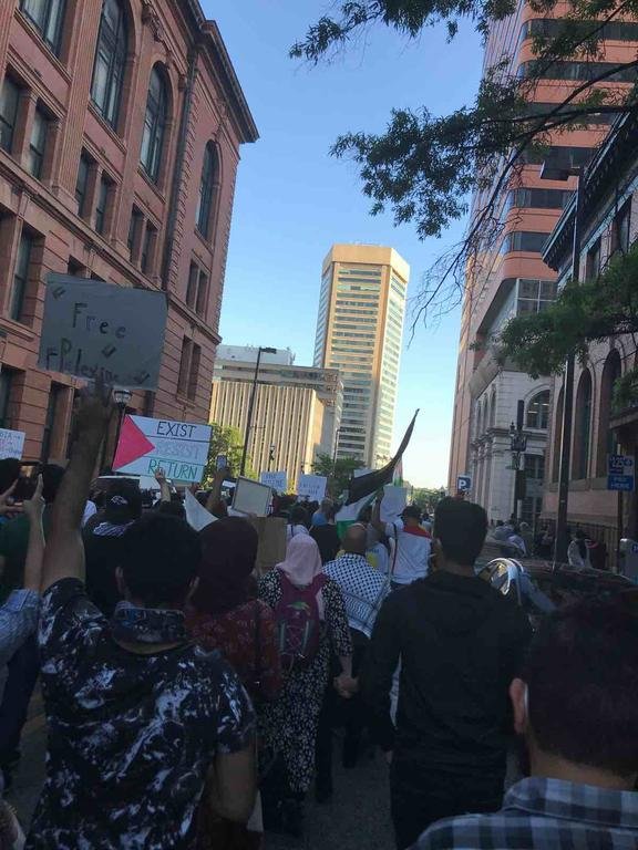 Demonstration in Baltimore...