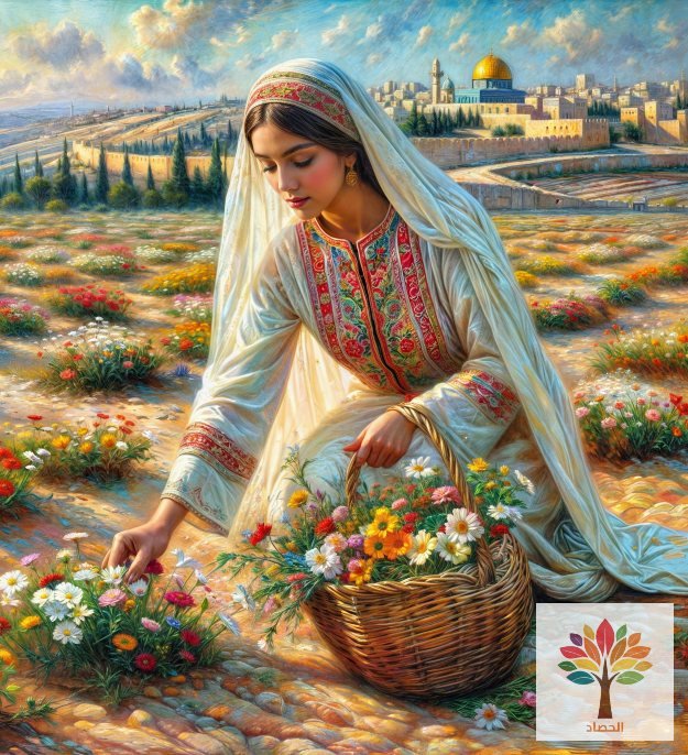 زهور مدينة القدس.