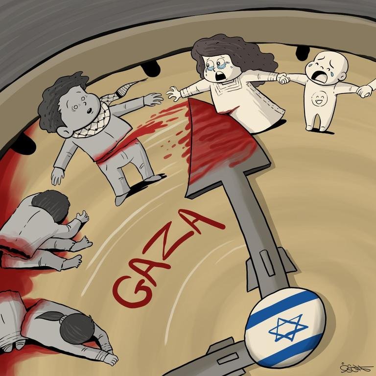 ‏‎#كاريكاتير أطفال ‎#غزة...