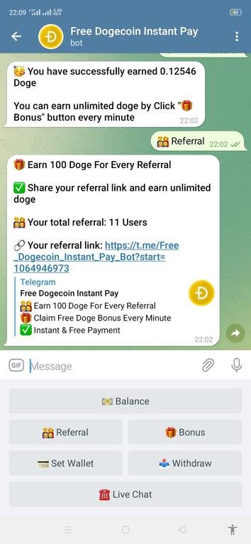 #اربح_بصدق مع https://t.me/Free_Dogecoin_Instant_Pay_Bot?start=1064946973