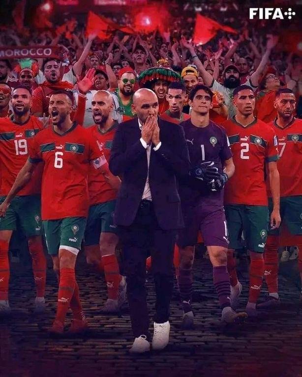 منتخب المغرب مع...