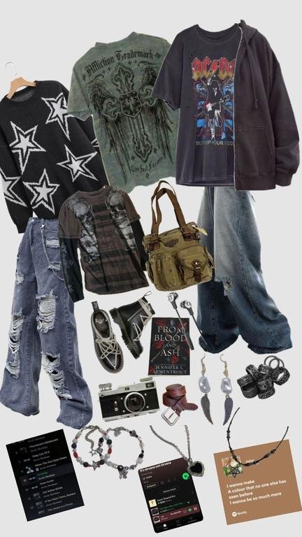 #style#baggy#goth
