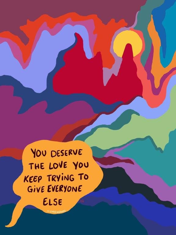 you deserve love...