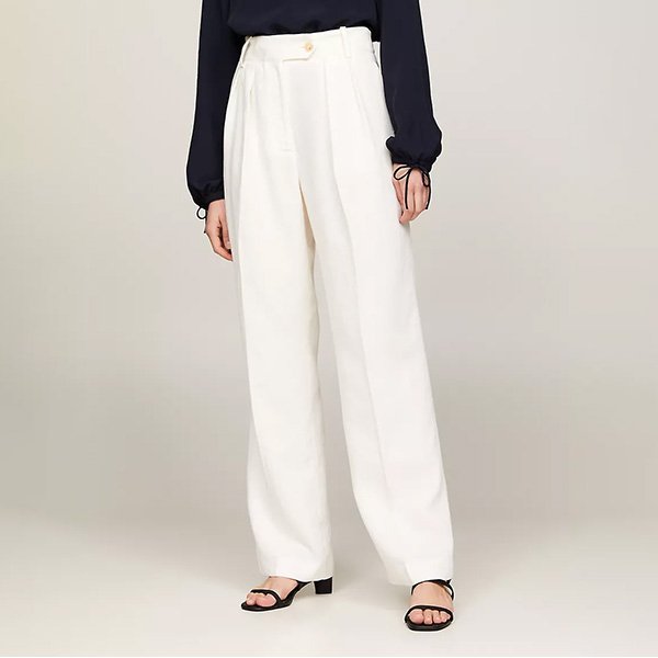 RELAXED STRAIGHT-FIT LINEN...