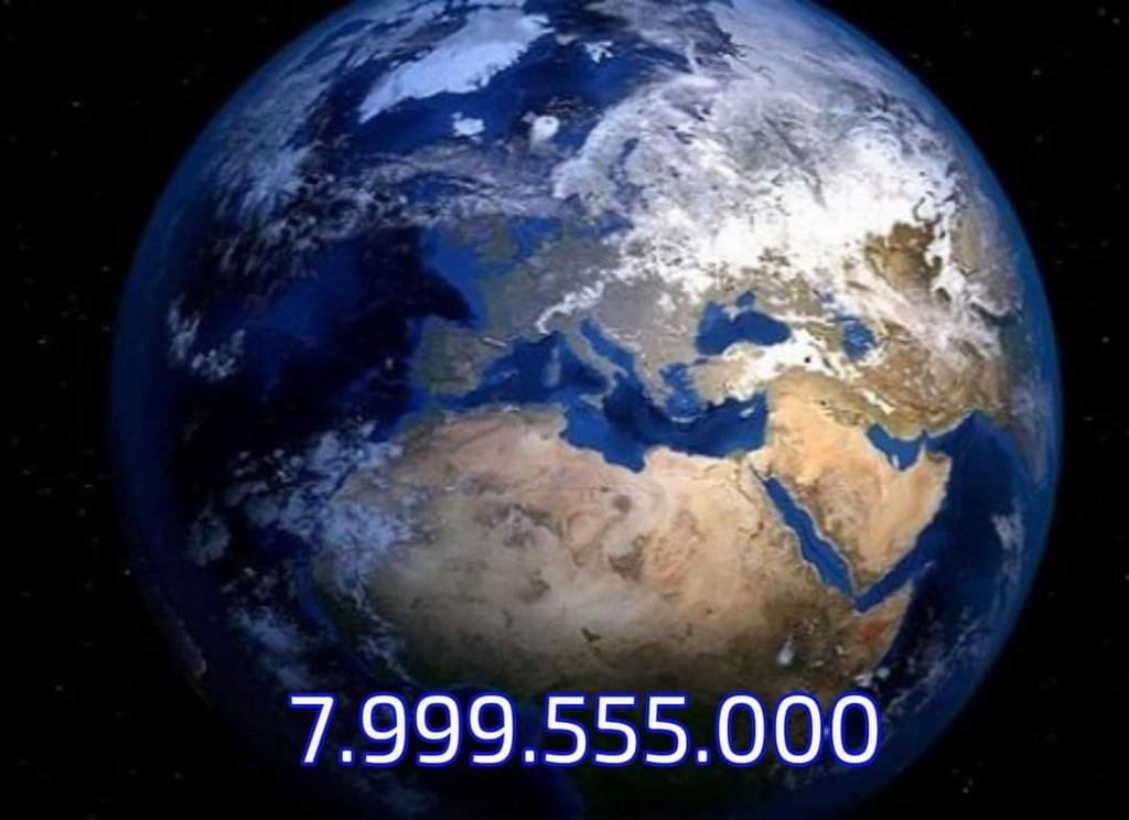 عدد سكان الأرض...