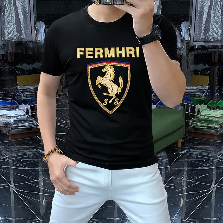 Horse embroidery short sleeve shirt (295)To order this product, click on this link:https://www.pembelian-online.com/store/product/p_2870518#men_apparel #apparel #clothes #T_shirt #shirt #horse