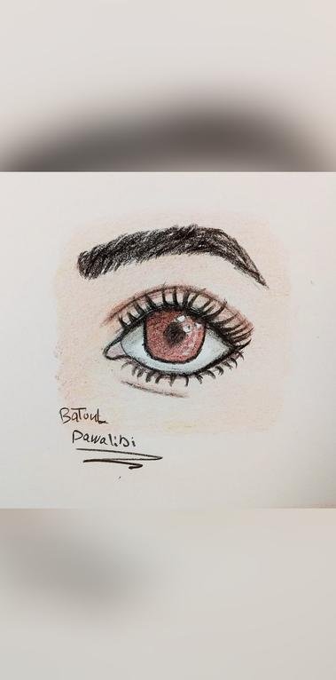 رأيكن 🙈❤ #Drawing_eyes...