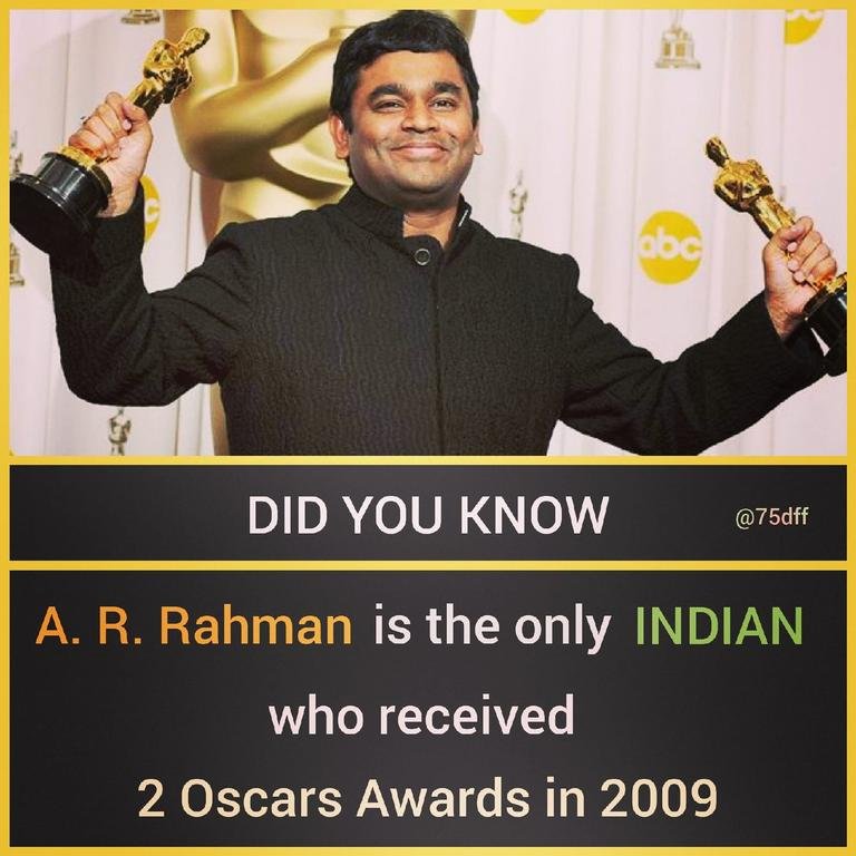 A. R. Rahman...
