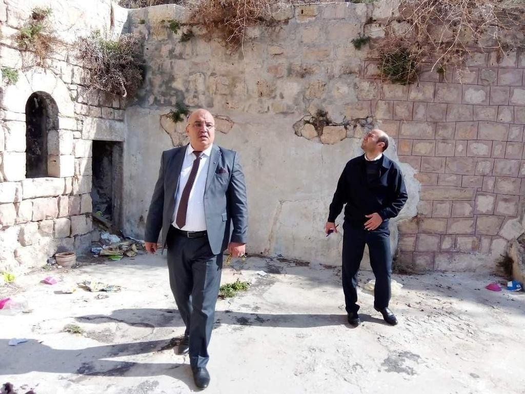 🔵🖼 صور | وزارة الأوقاف: "الاحتلال يمنع ترميم وقف مسجد الوكالة في البلدة القديمة بالخليل".