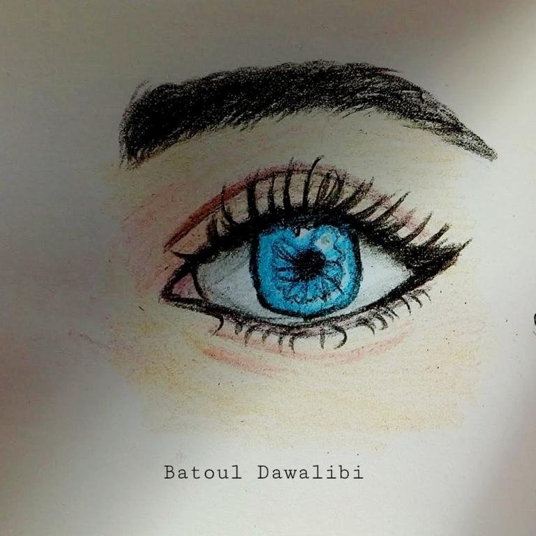 رأيكن 🙈❤ #Drawing_eyes...